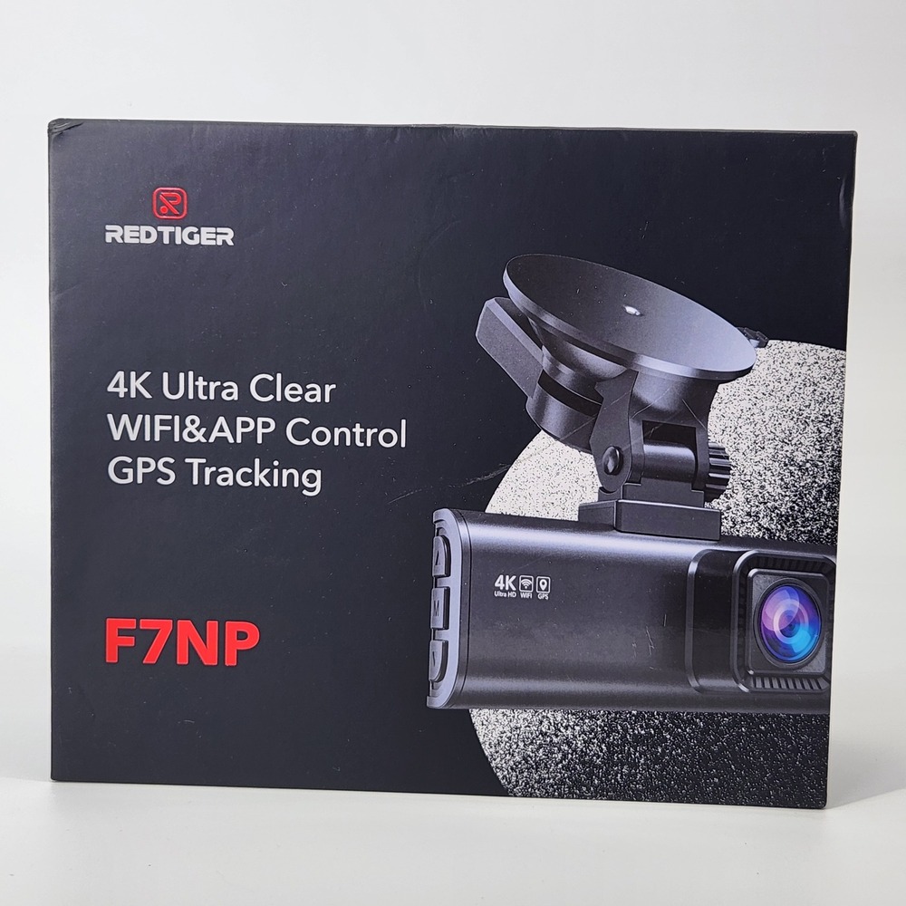 Redtiger F7NP 4K Dual Dash Cam Front & Rear WiFi GPS 128GB SD Card Night Vision